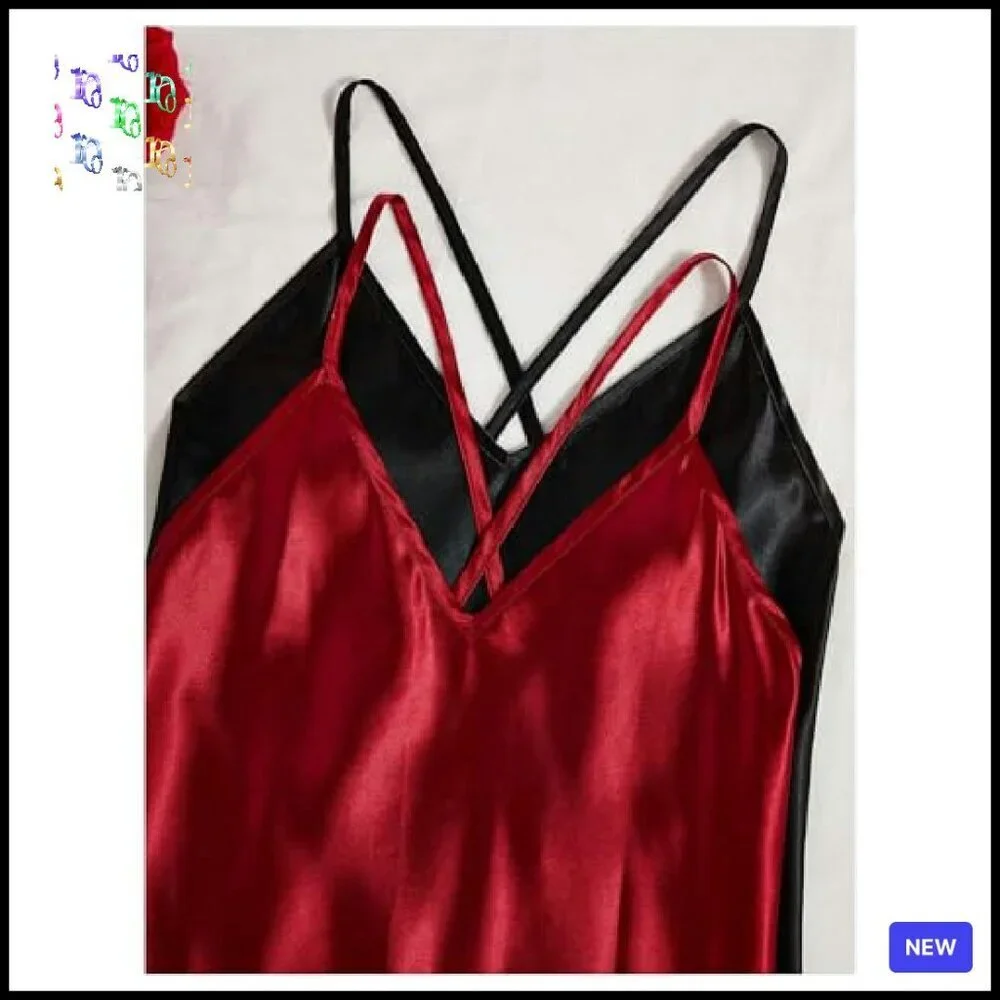 Satin Slip Dress Elegant Minimal Chic Evening Party Wear Adjustable Straps